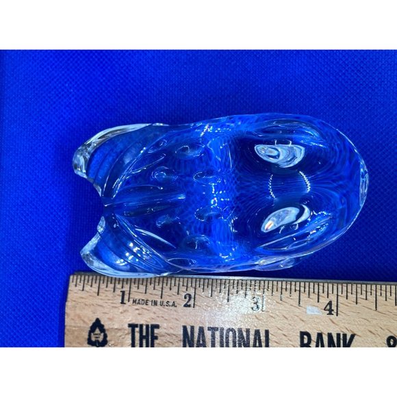 Waterford Crystal Frog Figurine with etch Mark Paperweight - Picture 8 of 8